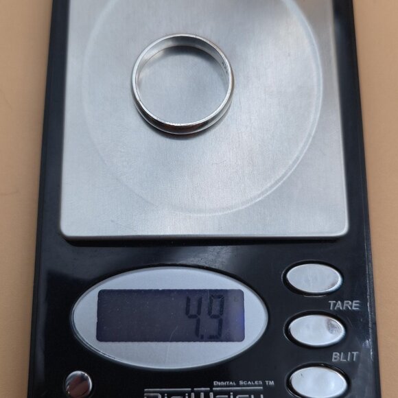 Size 12 Sterling Silver Unisex Large Simple Band Ring A5314 - Picture 8 of 8